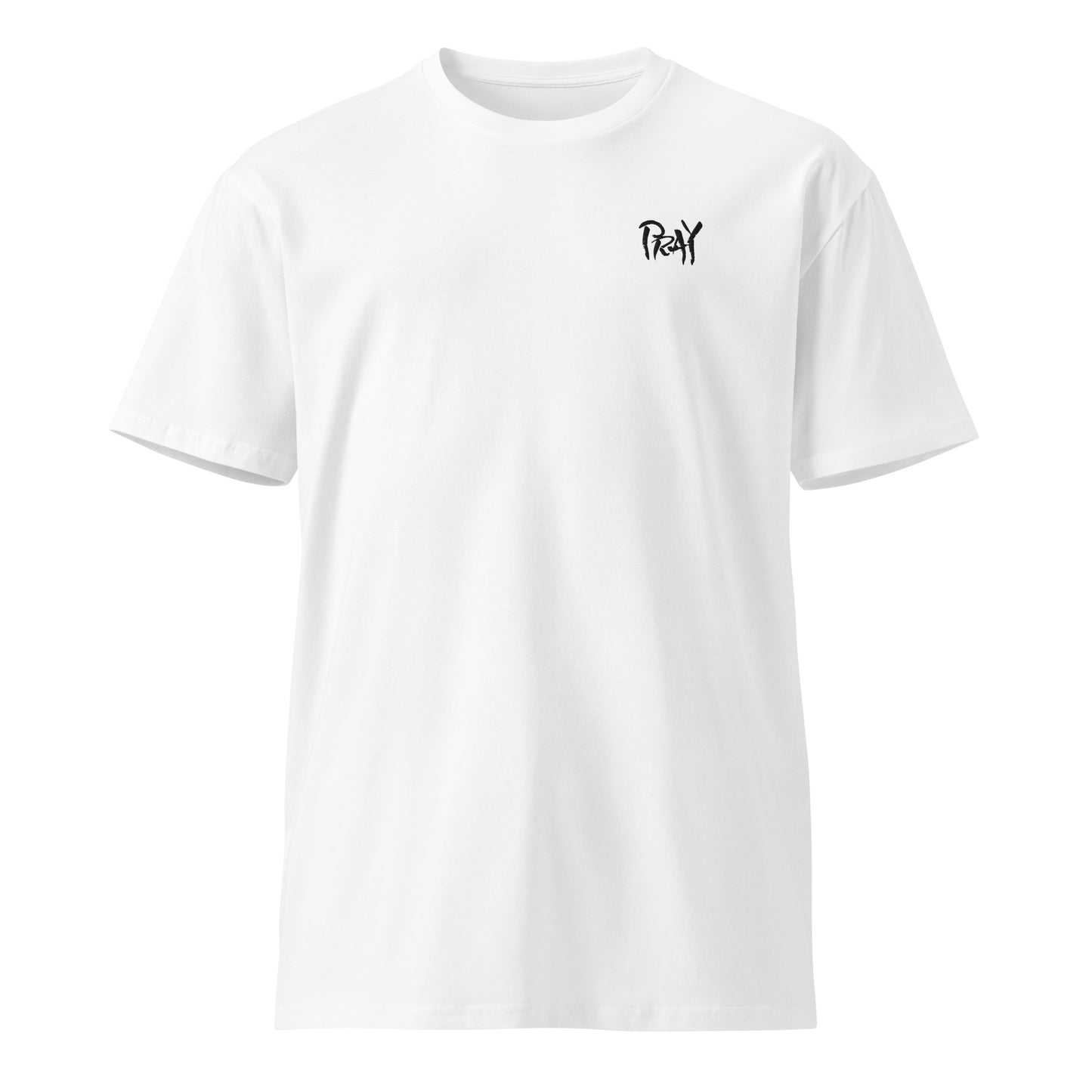 Klassisk Premium T-shirt - (Pray Brodering) 2