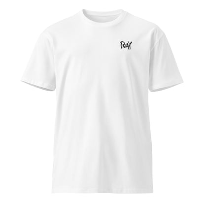 Klassisk Premium T-shirt - (Pray Brodering) 2